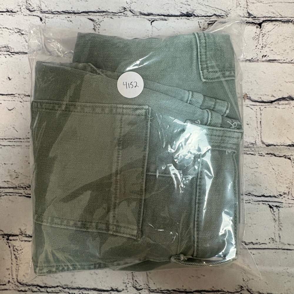Vervet Los Angeles Women Olive Green Cargo Pants Straight Leg Utility Size 23 - Picture 10 of 10